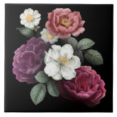 Schöne Flora Fliese (Vorderseite)