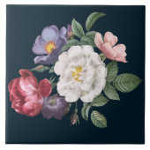 Schöne Flora Fliese (Vorderseite)