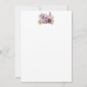 Schöne Flora Geburtstagsfeier Einladung (Rückseite)