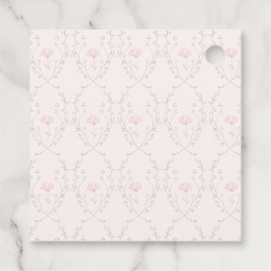 Schöne Flora Geschenkanhänger (Rückseite)