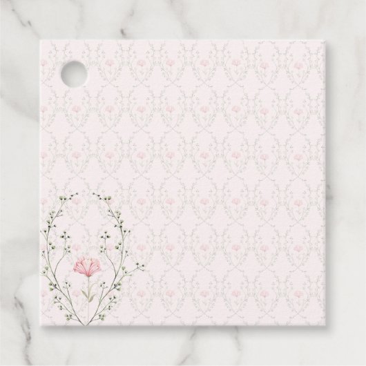 Schöne Flora Geschenkanhänger (Vorderseite)