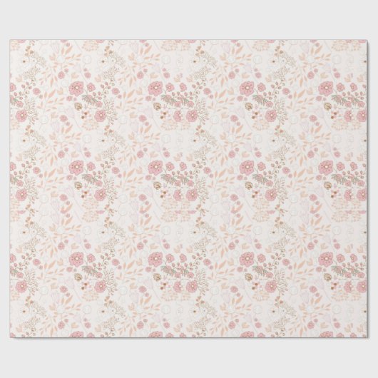 Schöne Flora Geschenkpapier (Flach)