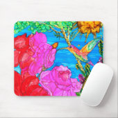 Schöne Flora Hummingbird Mousepad (Mit Mouse)