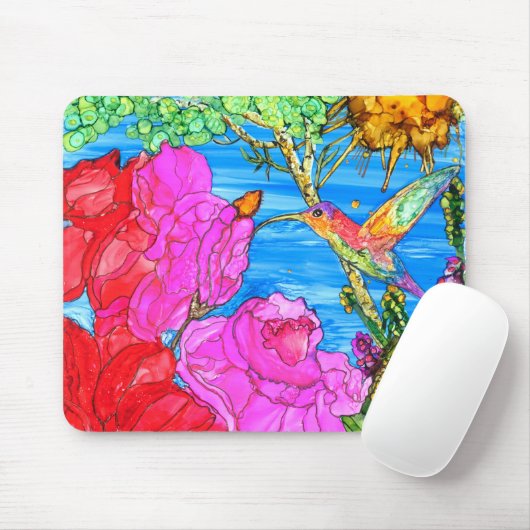 Schöne Flora Hummingbird Mousepad (Mit Mouse)