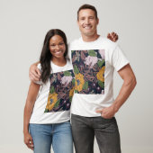 Schöne Flora: Nahtloses Muster - Hintergrund T-Shirt (Unisex)