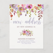 Schöne Flora | Neue Ankündigung zur Adressenversch (Vorderseite)