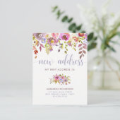 Schöne Flora | Neue Ankündigung zur Adressenversch (Stehend Vorderseite)