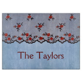 Schöne Flora rustikal Schneidebrett (Vorderseite)