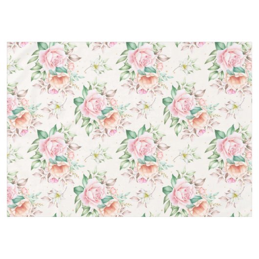Schöne Flora Tischdecke (Vorderseite (Horizontal))