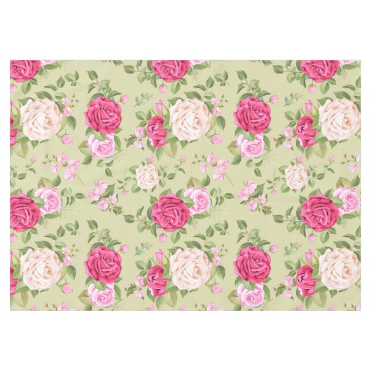 Schöne Flora Tischdecke (Vorderseite (Horizontal))