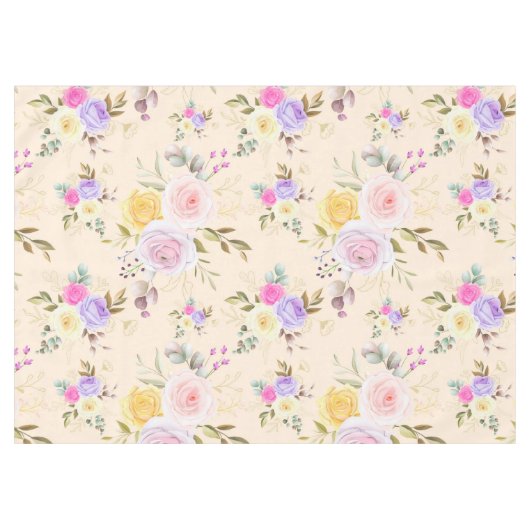 Schöne Flora Tischdecke (Vorderseite (Horizontal))