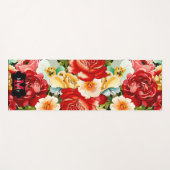 Schöne Flora Yogamatte (Vorderseite (Horizontal))