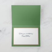 Schöne Floral Bouquet Yellow Daisies Geburtstag Karte (Innenseite)