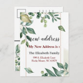 Schöne Floral New Address Motion Ankündigung (Vorne/Hinten)