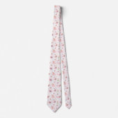 Schöne Floral Swan Neck Tie Krawatte (Vorderseite)