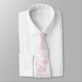Schöne Floral Swan Neck Tie Krawatte (Gebunden)