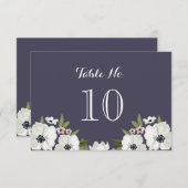 Schöne Floralcard - lila Einladung (Vorne/Hinten)