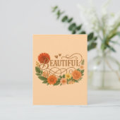 Schöne Florale Antwortkarte | Elegantes Gold RSVP Karte (Stehend Vorderseite)