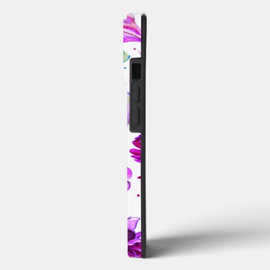 Schöne florale Aquarell Case-Mate iPhone Case (Rückseite / Links)