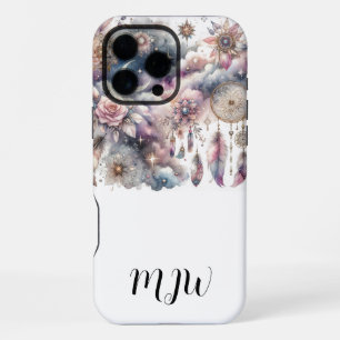 Schöne florale Boho-Feder-iPhone / iPad-Hülle iPhone 16 Pro Max Hülle