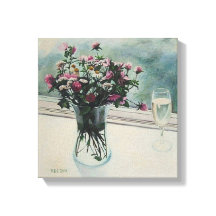 Schöne florale Fine-Art-Leinwand von Pola.B.Alex