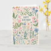 Schöne florale Geburtstagsgrüße Karte (Gelbe Blume)