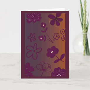 Schöne Florale Gestaltung  Karte