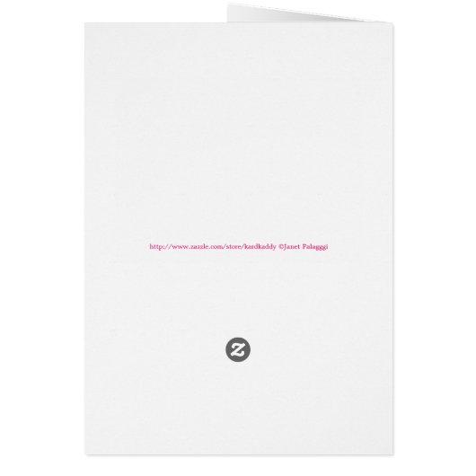 Schöne florale Happy Birthday Card (Hinten)