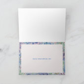 Schöne florale Happy Birthday Card Dankeskarte (Innenseite)