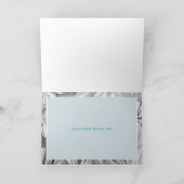 Schöne florale Happy Jubiläumskarte Dankeskarte (Innenseite)