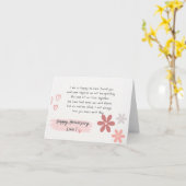 Schöne florale Jubiläumskarte Karte (Gelbe Blume)