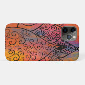 Schöne florale Kunst Case-Mate iPhone Hülle (Rückseite (Horizontal))