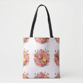 Schöne florale Muster Tote Tasche (Vorderseite)