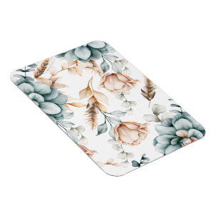 Schöne florale nahtlose Muster mit Vintage- Magnet