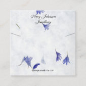 Schöne, florale Nekklace-Display-Karten Quadratische Visitenkarte (Vorderseite)