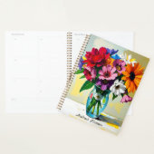 Schöne florale personalisierte planer (Anzeige)