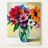 Schöne florale personalisierte planer (Rückseite)