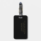 Schöne florale Printmarke Gepäckanhänger (Rückseite vertikal)