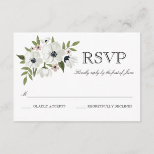 Schöne florale RSVP-Karte RSVP Karte