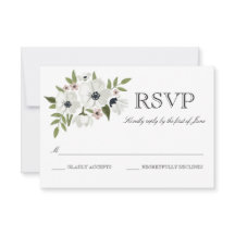 Schöne florale RSVP-Karte