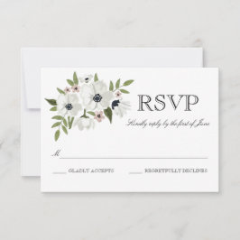 Schöne florale RSVP-Karte RSVP Karte