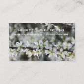 Schöne florale Visitenkarte (Rückseite)