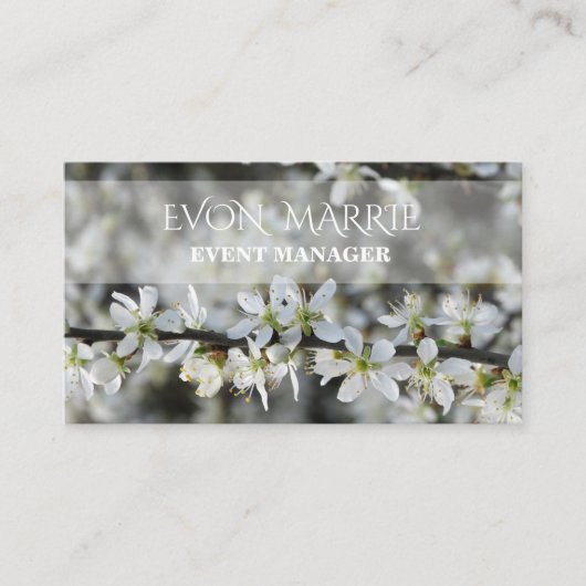 Schöne florale Visitenkarte (Vorderseite)