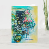 Schöne florale Weihnachtskarte aus Liebe Karte (Vorderseite)