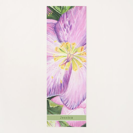 Schöne florale Yoga Mat Yogamatte (Vorderseite)