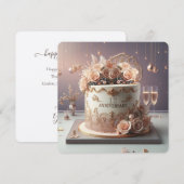 SCHÖNE FLORALISCHE JAHRESZENTRUM CAKE GREETING (Vorne/Hinten)