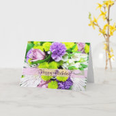 Schöne Florals Greetings Card Karte (Gelbe Blume)