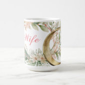 Schöne Florals mit Hochzeitsring für die Tasse der (Mittel)