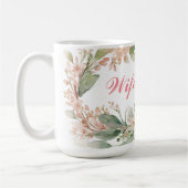 Schöne Florals mit Hochzeitsring für die Tasse der (Links)