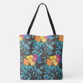 Schöne Florals Tasche (Rückseite)